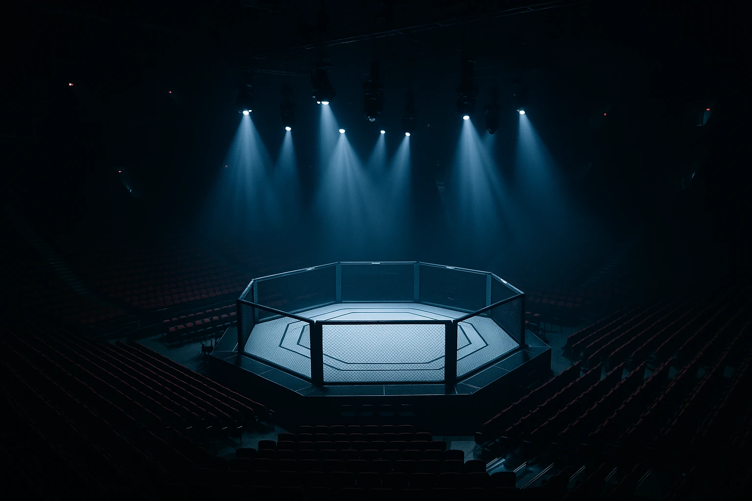 MMA Octagon Arena Background